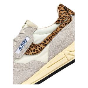 Autry - Zapatillas de leopardo Reelwind Low de ante y nailon | Beige