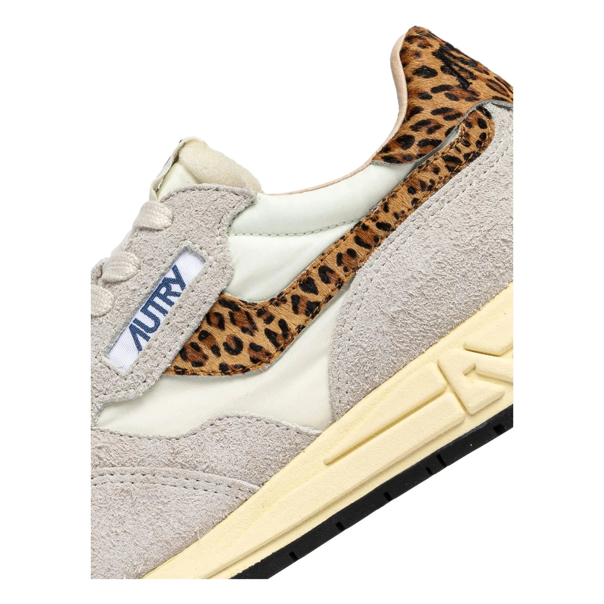 Autry - Zapatillas de leopardo Reelwind Low de ante y nailon | Beige
