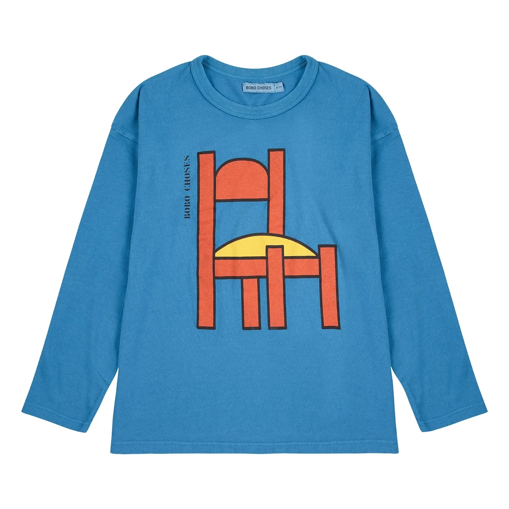 Bobo Choses - Camiseta Chaise de algodón orgánico | Azul