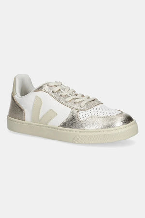 Veja Small V-10 Laces Zapatillas Deportivas de Cuero para Niño