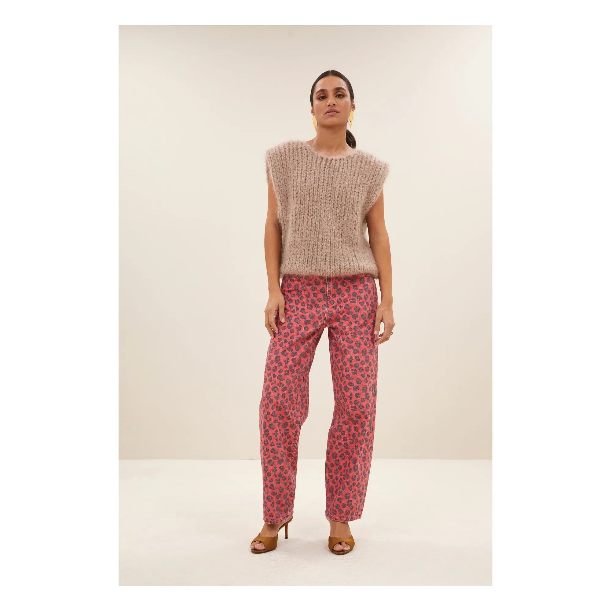 By Bar - James Spencer Jersey de mohair sin mangas | Beige