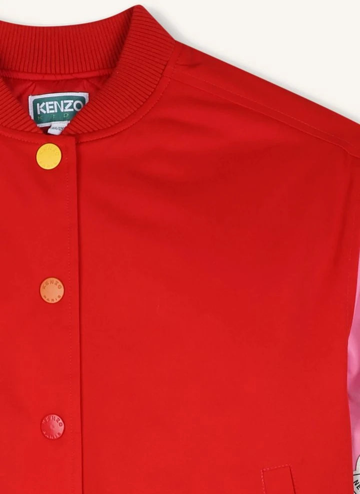 Kenzo - Cazadora bomber con parche bordado Kenzo Flower | Rojo