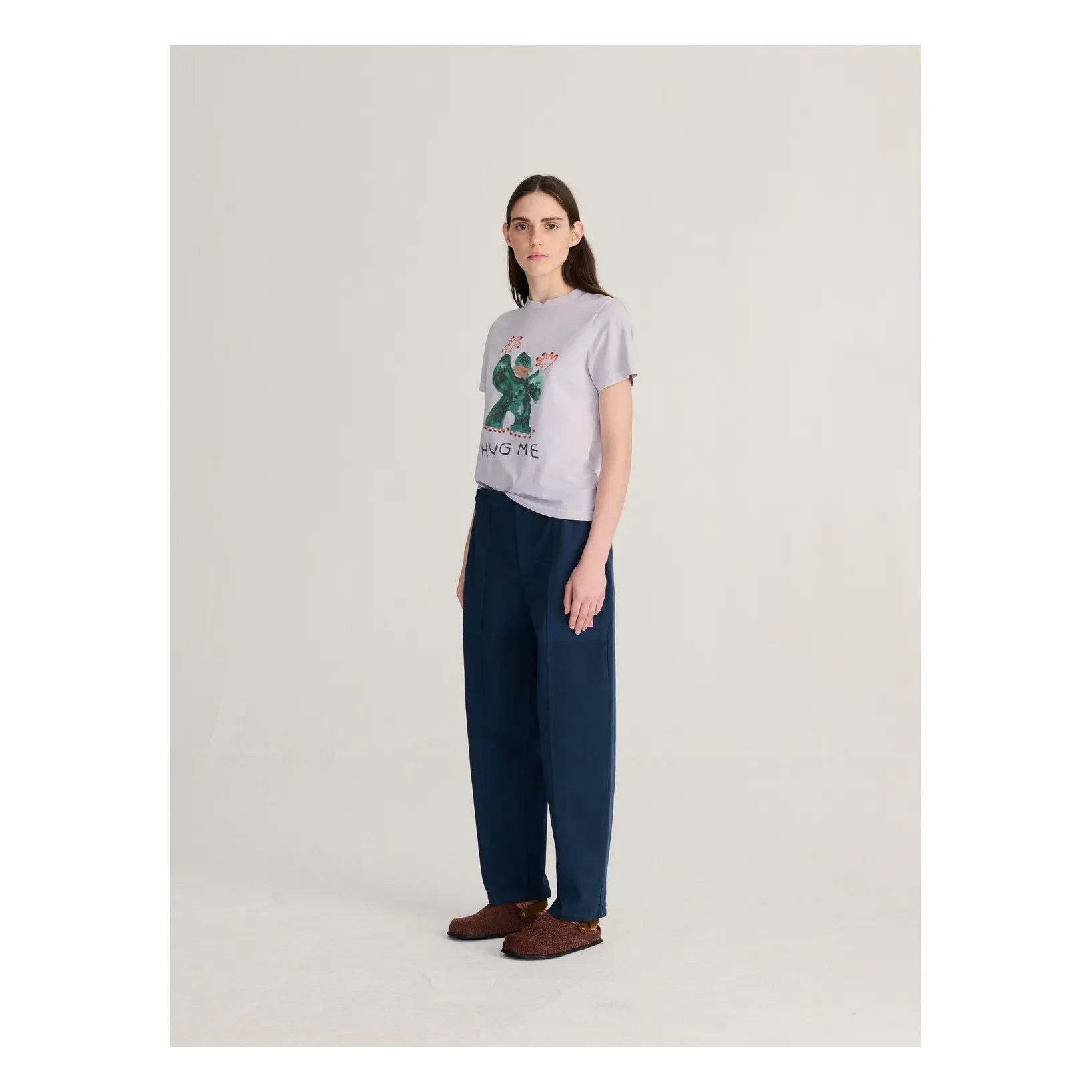 Bobo Choses - Camiseta de algodón orgánico "Abrázame" | Lavanda