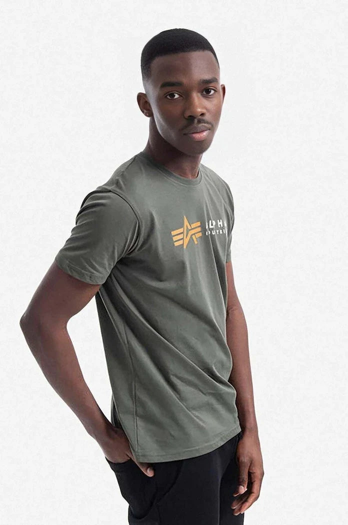 Camiseta de algodón con etiqueta de Alpha Industries