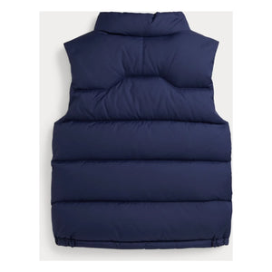 Ralph Lauren - Chaleco acolchado sin mangas con logo de fibras recicladas | Azul marino