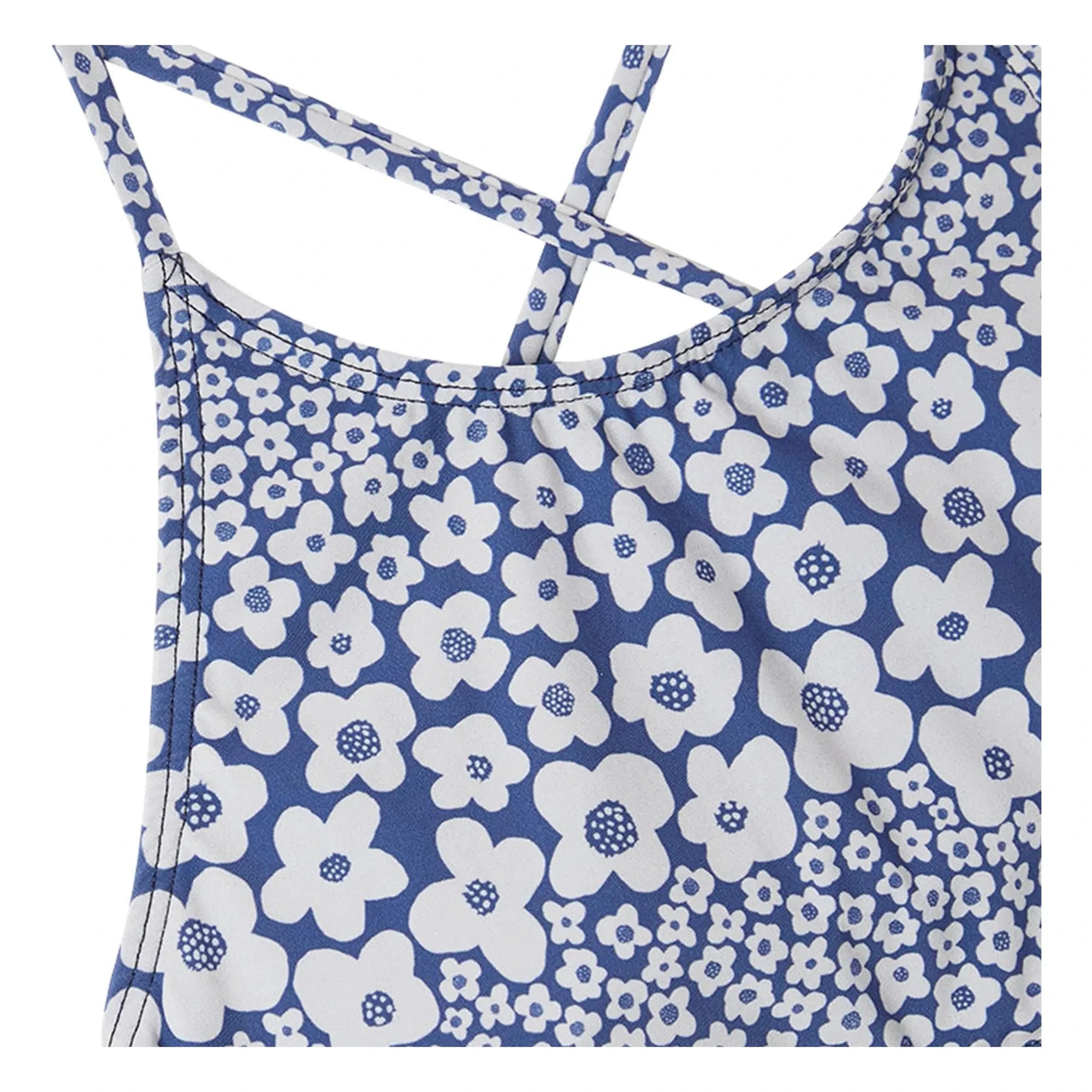 Fabula - Traje de baño de 2 piezas con volantes florales | Azul