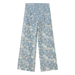 The Tiny Big Sister - Pantalones de algodón | Azul