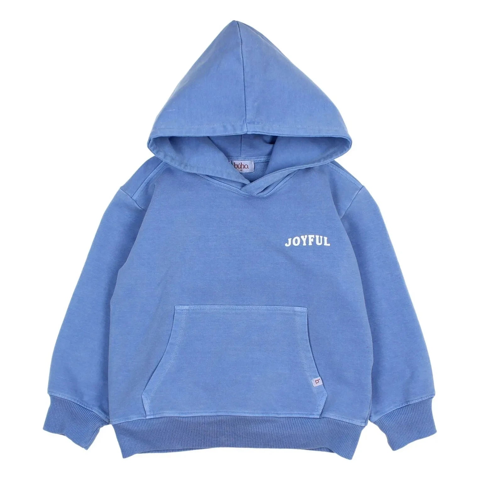 Búho - Sudadera con capucha de algodón orgánico Happy | Azul