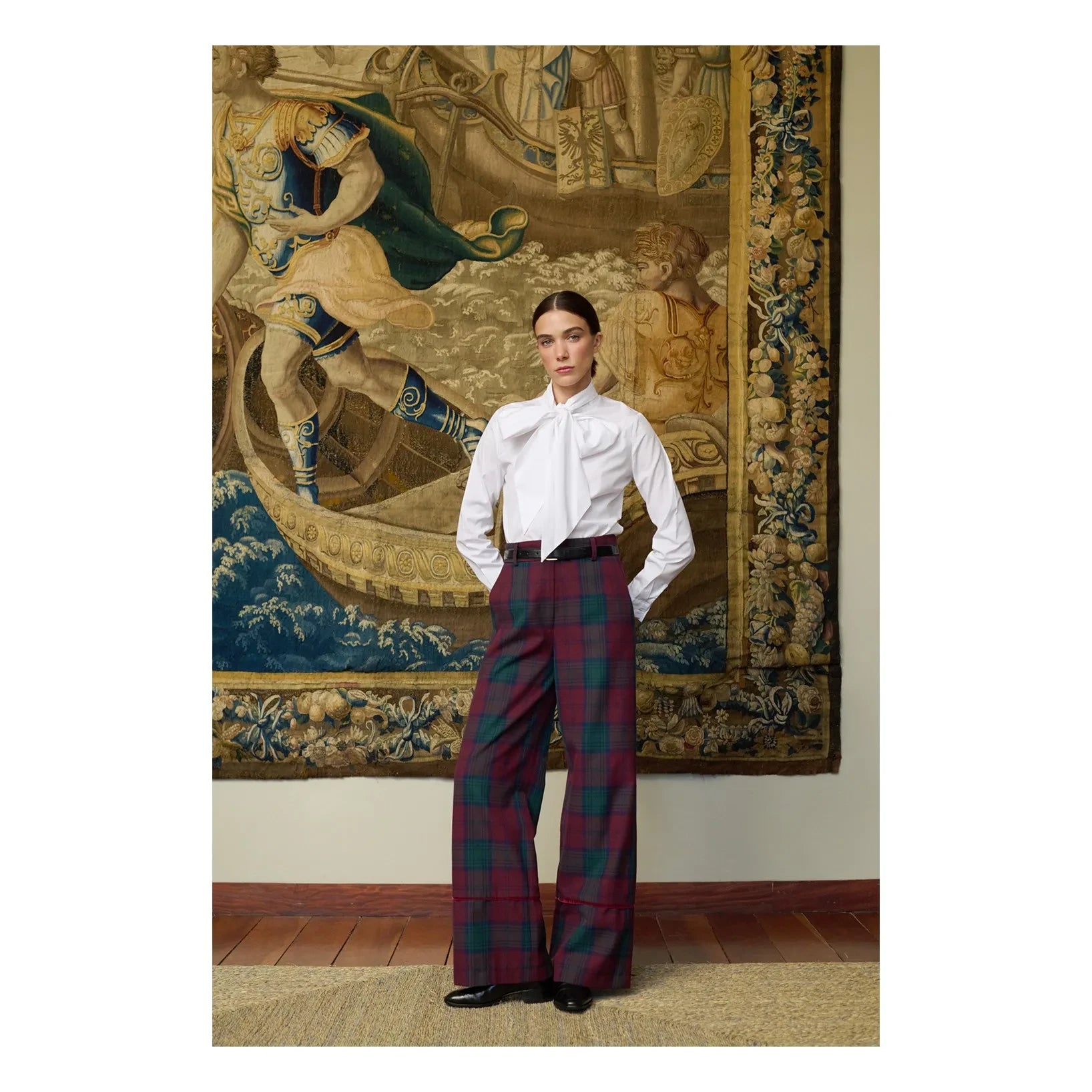 Maria de la Orden - Romeo Kareli Pantolon | Bordo
