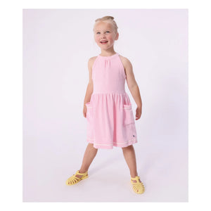 Petit Bateau - Vestido toalla rosa
