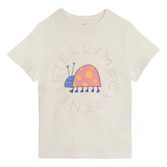 Stella McCartney Kids - Camiseta de algodón orgánico Stella Coccinelle | Marfil