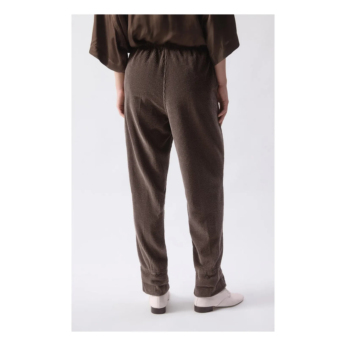 American Vintage - Pantalón de algodón carrot Padow | Gris ceniza