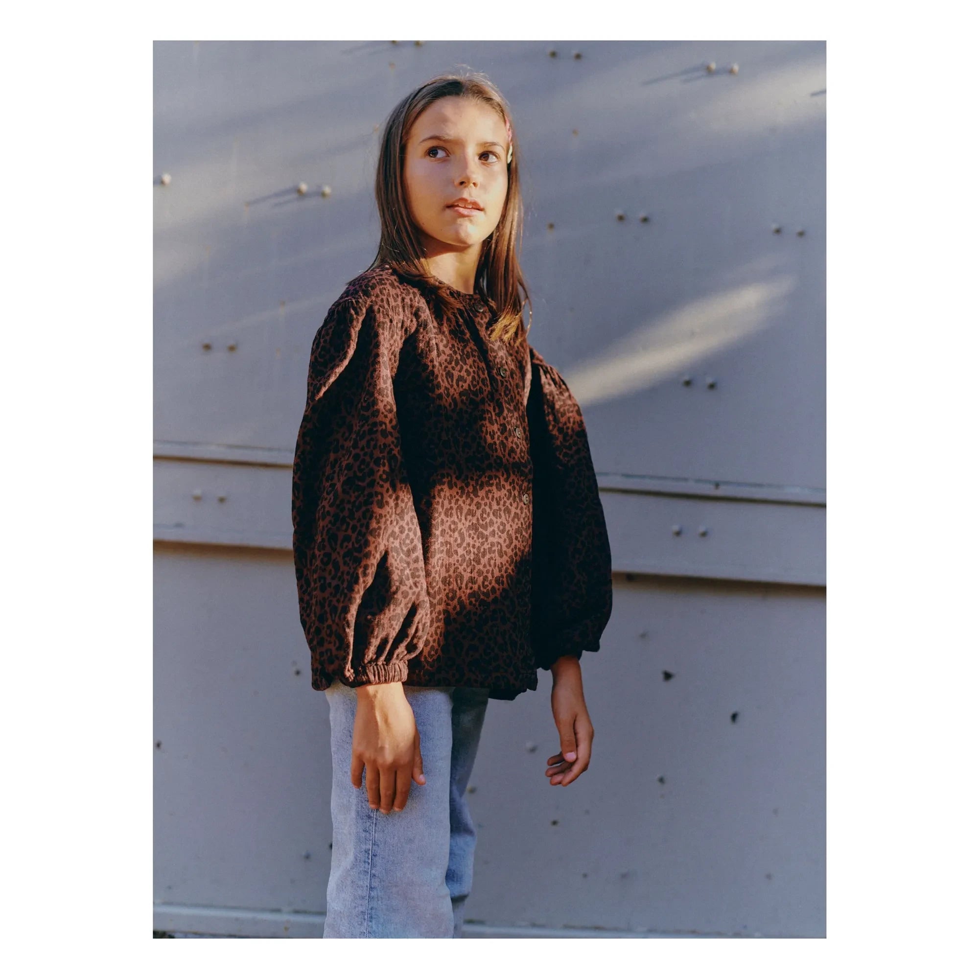 Marlot Paris - Blusa Irene Leopar | Marrón