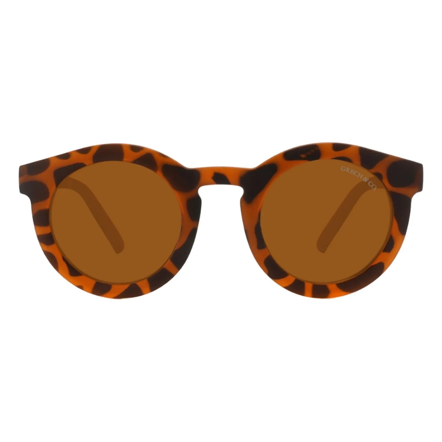 Grech & Co - Gafas de sol polarizadas de fibra natural, diseño clásico de concha de tortuga | Marrón