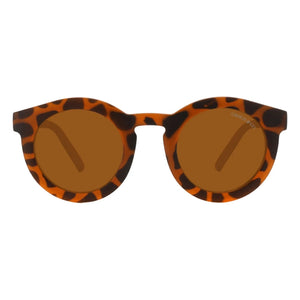 Grech & Co - Gafas de sol polarizadas de fibra natural, diseño clásico de concha de tortuga | Marrón