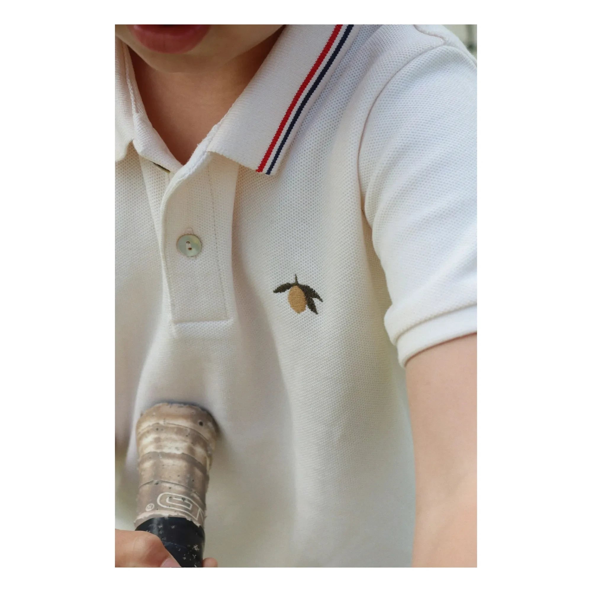 Konges Sløjd - Polo de algodón orgánico Florian | Blanco