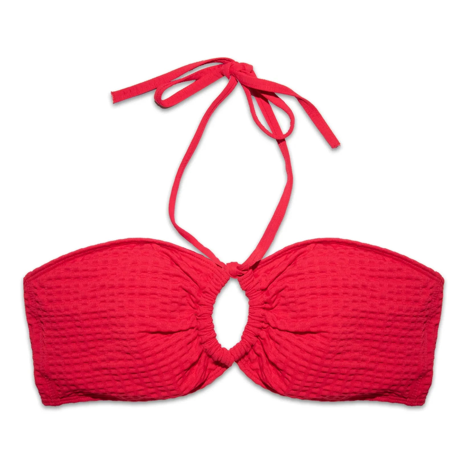 Miska Paris - Top de bikini fruncido | Rojo