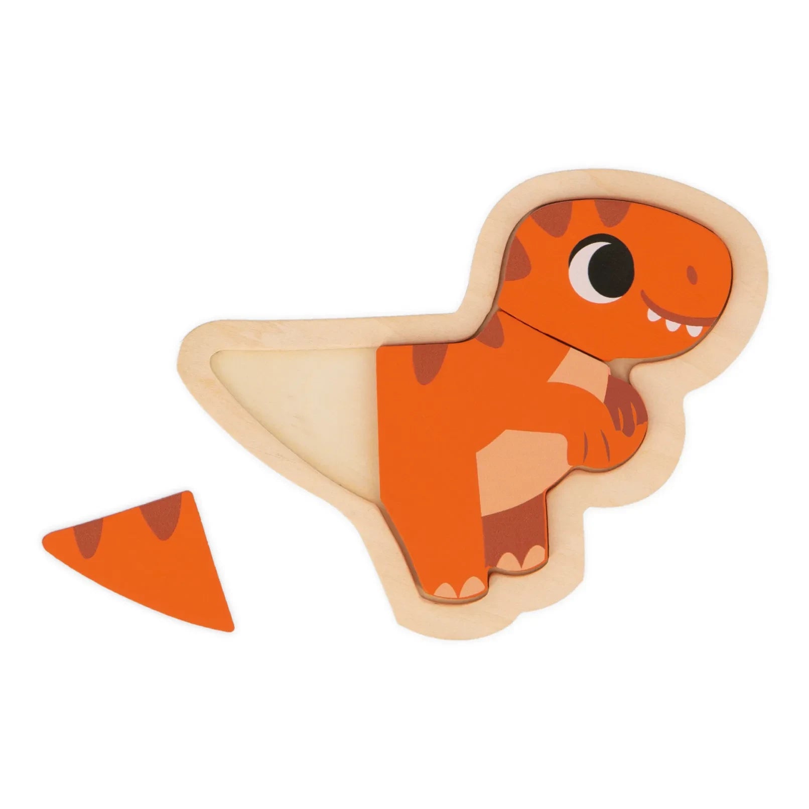 Janod - Puzle de dinosaurios - Set de 4 unidades