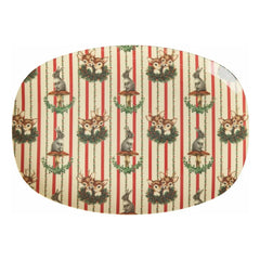 Rice - Plato rectangular de melamina Sweet Forest | Crema