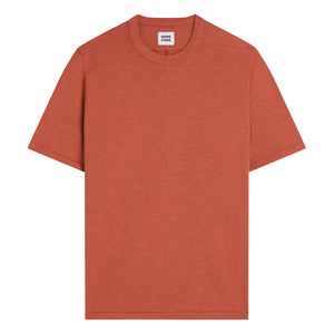Homecore - Camiseta de algodón orgánico Rodger H | Rojo ladrillo