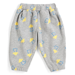 Bobo Choses - Jogger saucers Algodón Orgánico Bebé | Gris Jaspeado