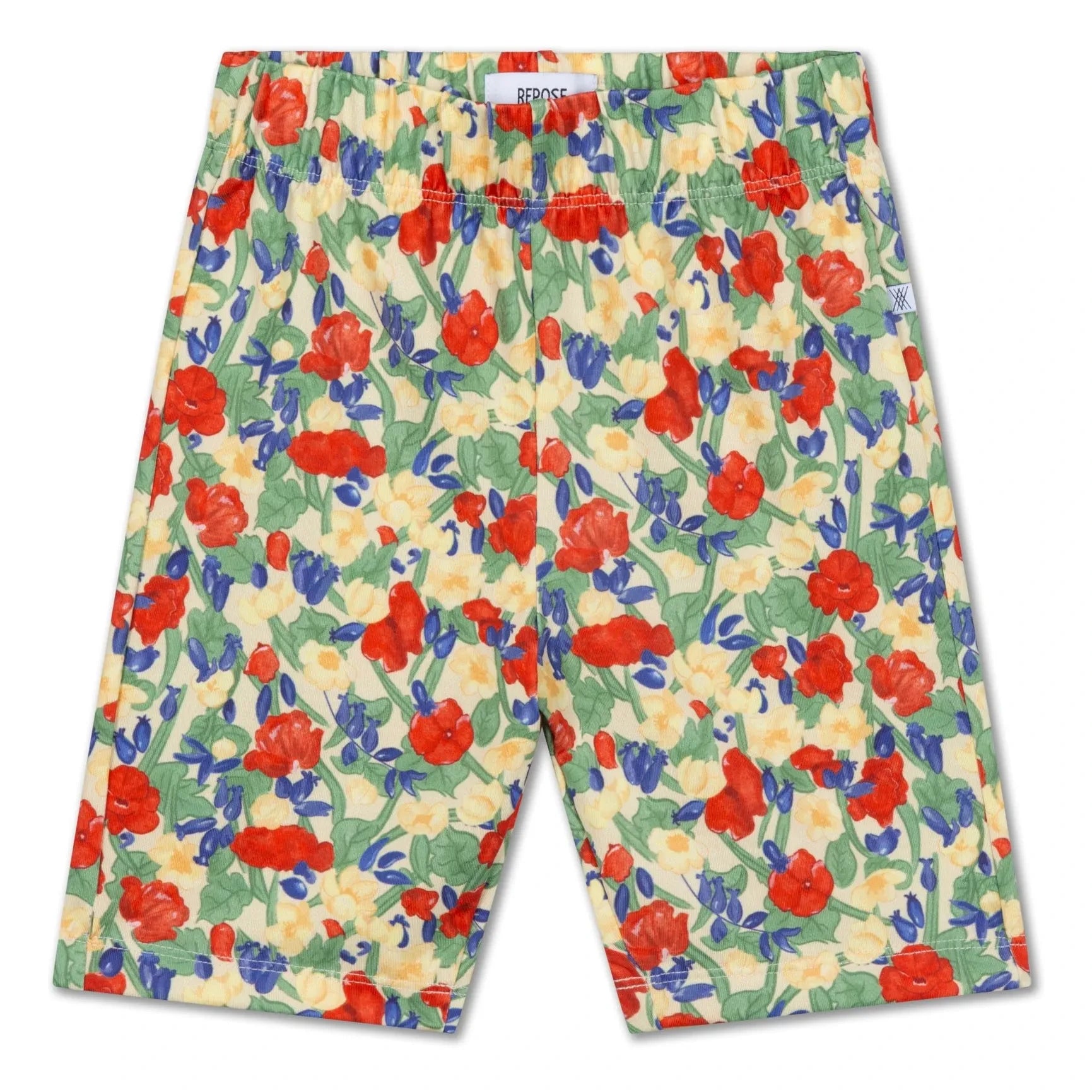 Repose AMS - Pantalón corto de ciclista con estampado floral de fibra reciclada | Amarillo pálido