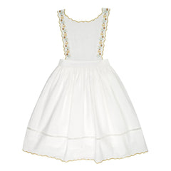 THE LiTTLE POETS - Vestido bordado Teresa | Crudo