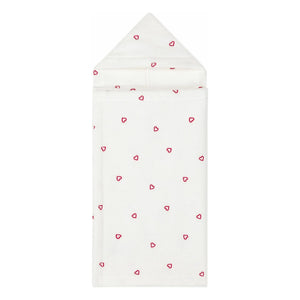 Petit Bateau - Capa de baño Corazones | Crudo