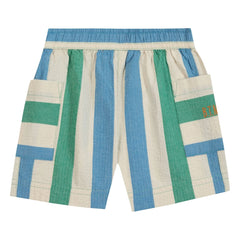Bonton - Pantalones cortos Lois a rayas con bolsillos | Crudo
