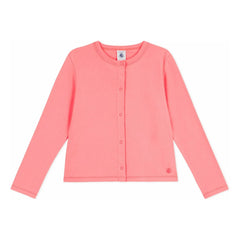 Petit Bateau - Cárdigan de algodón orgánico | Coral