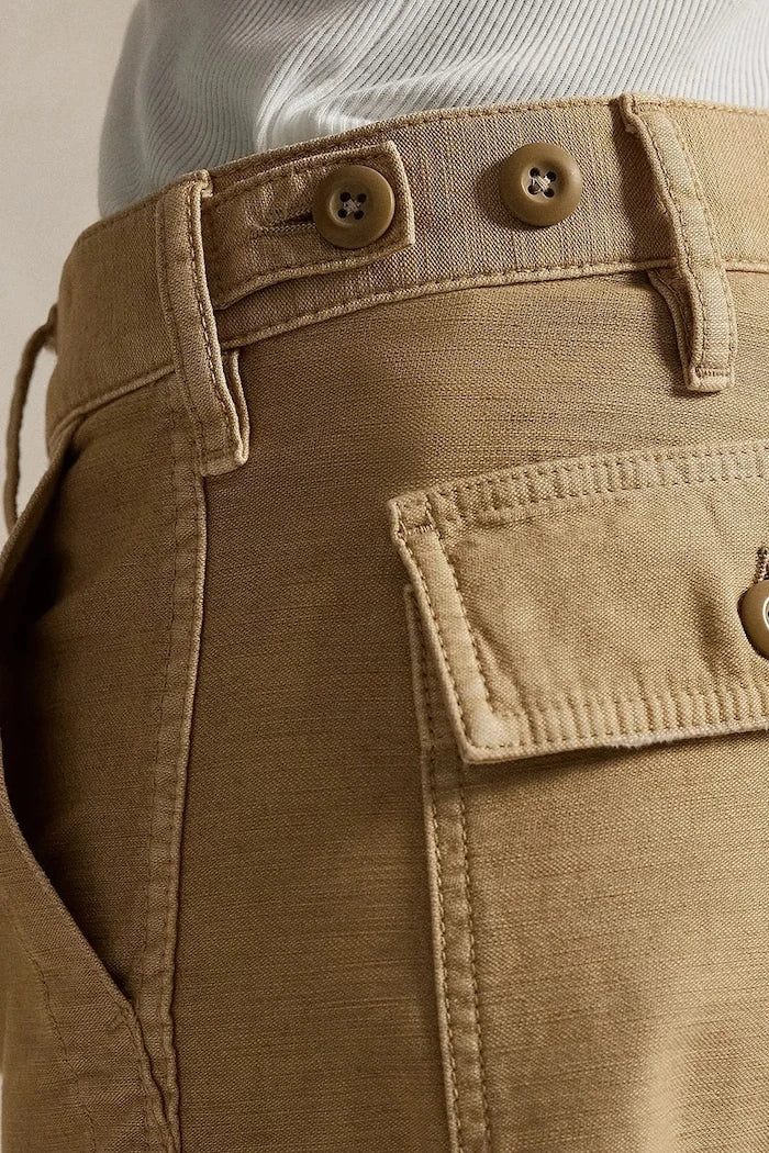 Pantalón liso de algodón Polo Ralph Lauren para mujer