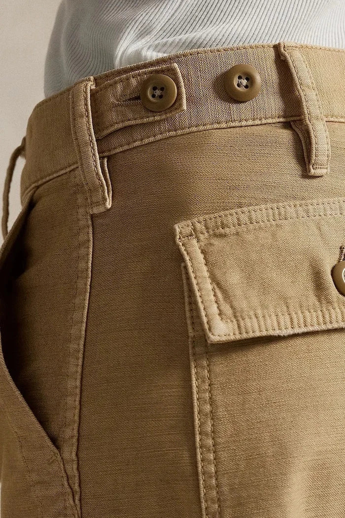 Pantalón liso de algodón Polo Ralph Lauren para mujer