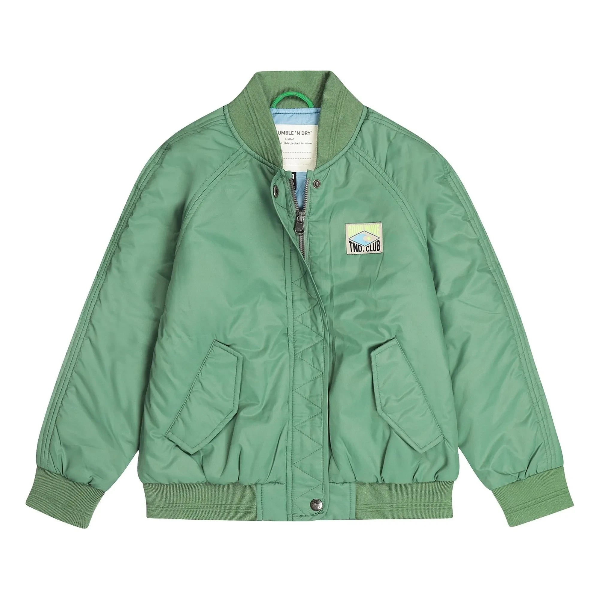 Tumble N'Dry - Chaqueta Bomber de Fibra Reciclada de la Orilla del Mar | Verde
