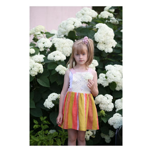 Kalinka - Vestido Delantal de Lino Santana | Rosa