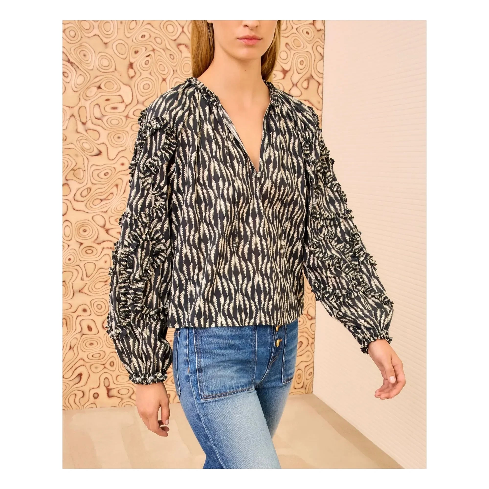 Ulla Johnson - Blusa Azrou | Negro