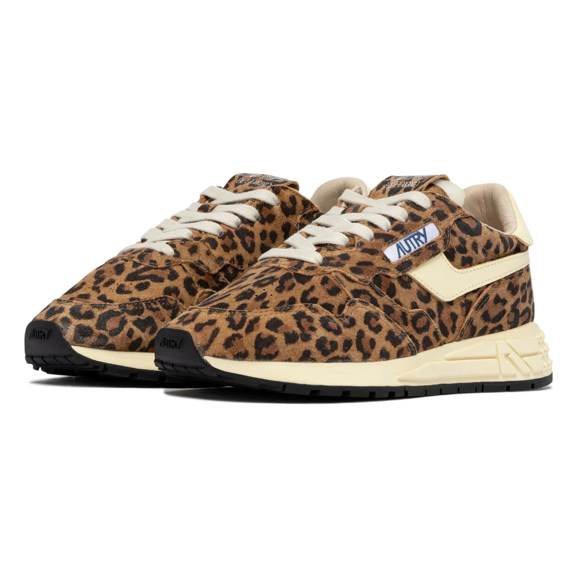 Autry - Zapatillas deportivas Reelwind de ante de leopardo | Marrón