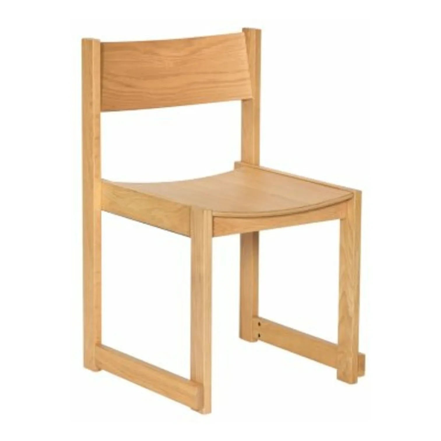 Hübsch - Silla de roble con forma