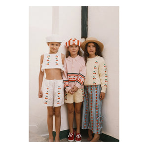 Tinycottons - Twill Cerezas Cortas | Blanco