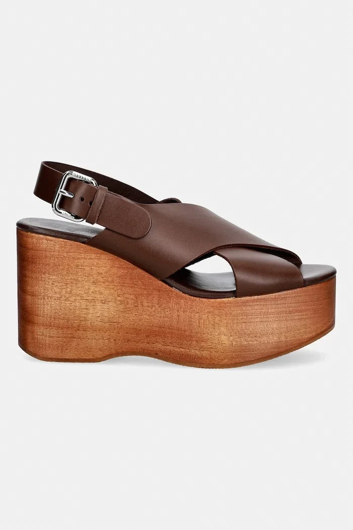 Sandalias de cuero Weekend Max Mara Wkaangio