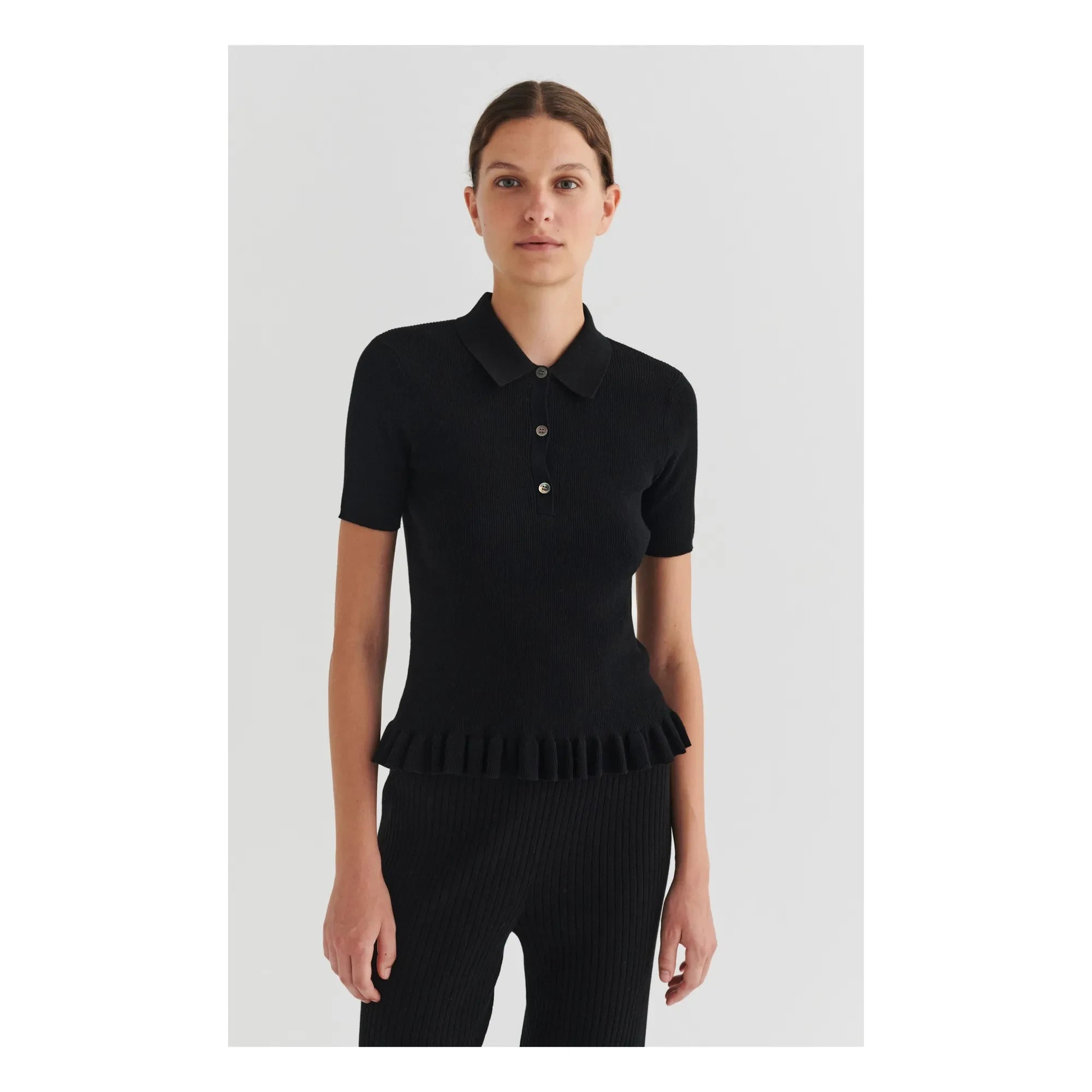 FUB - Polo Rib | Negro
