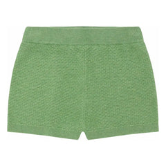 FUB - Pantalón Corto Fino de Punto de Algodón Orgánico | Verde