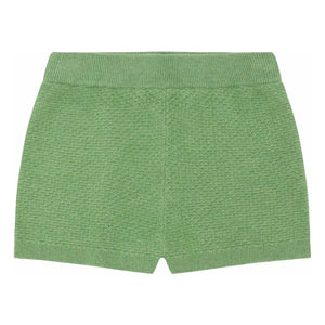 FUB - Pantalón Corto Fino de Punto de Algodón Orgánico | Verde