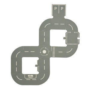 Liewood - Puzzle de carretera - Set de 16 piezas | Gris ceniza/Arena
