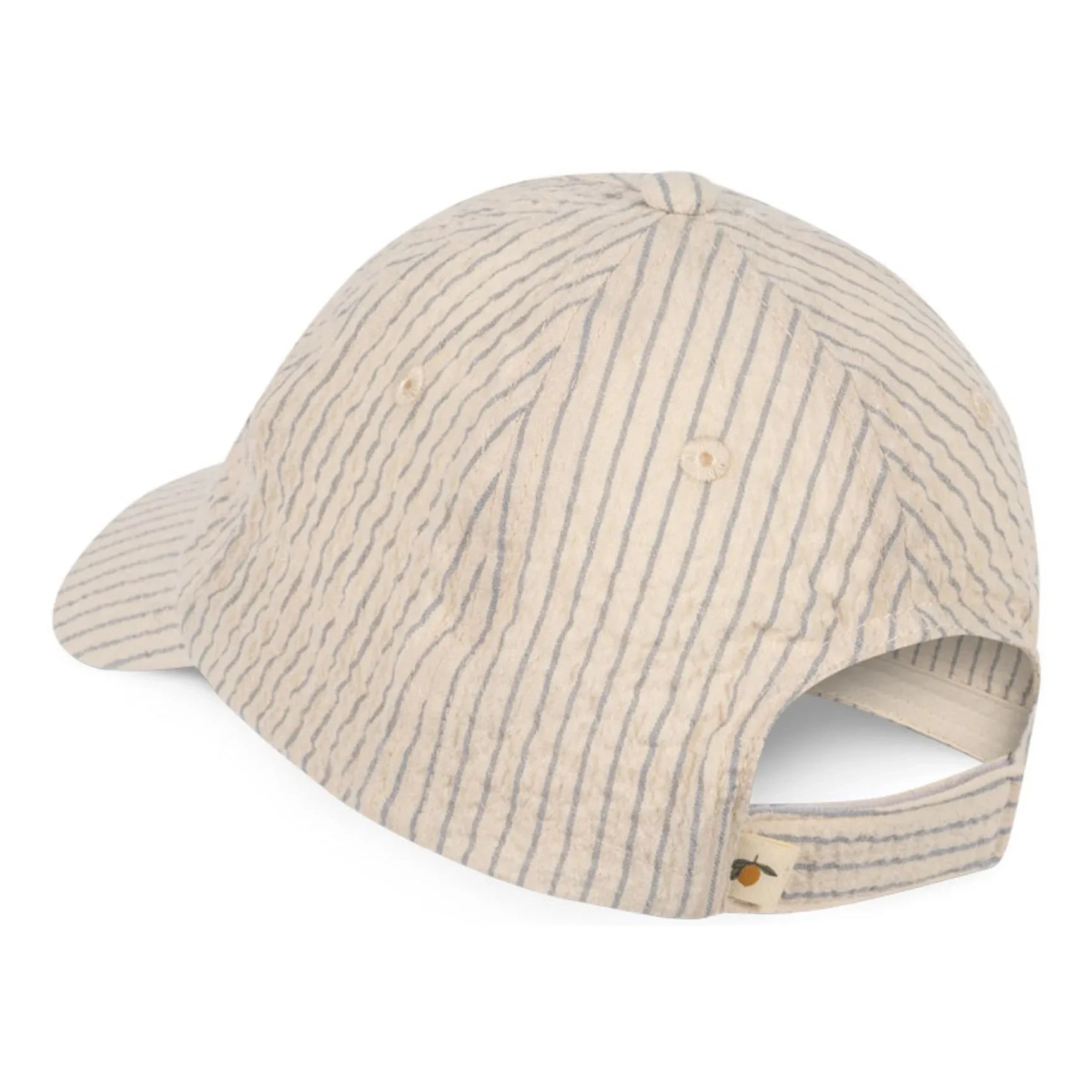 Konges Sløjd - Sombrero de Algodón Orgánico Seersucker con Rayas Elliot | Beige