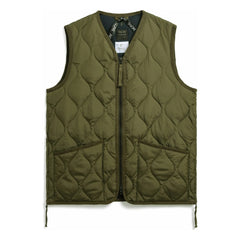 Taion - Chaleco militar sin mangas con cuello de pico para hombre | Oliva