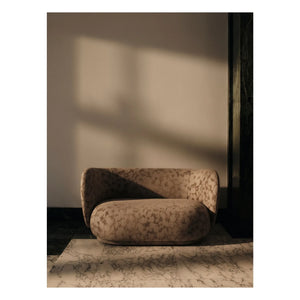 Ferm Living - Sofá de 2 plazas Rico Cilla Cilla | Marrón visón