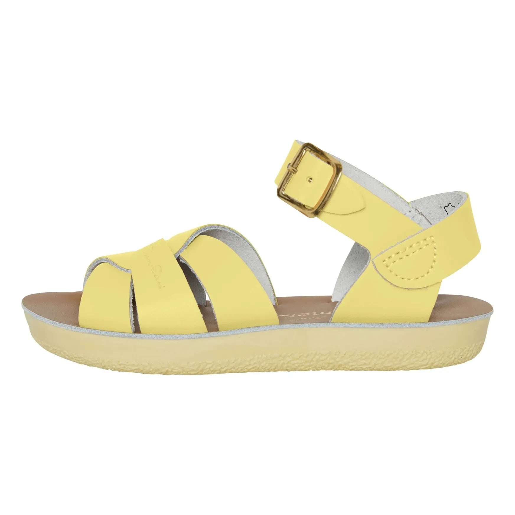 Salt-Water - Sandalias de cuero impermeables | Amarillo pálido