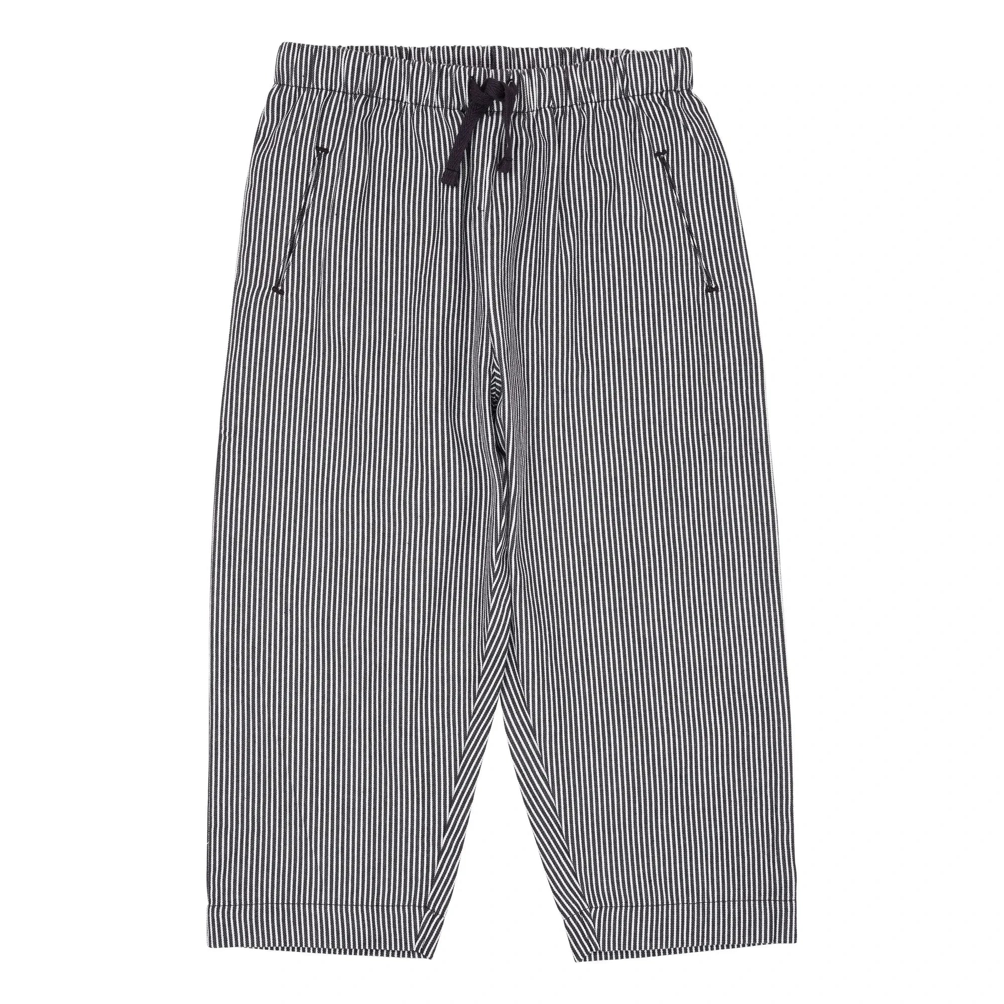 Copenhagen Colors - Pantalones de rayas de algodón orgánico | Azul marino