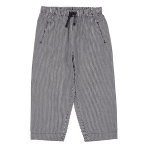Copenhagen Colors - Pantalones de rayas de algodón orgánico | Azul marino