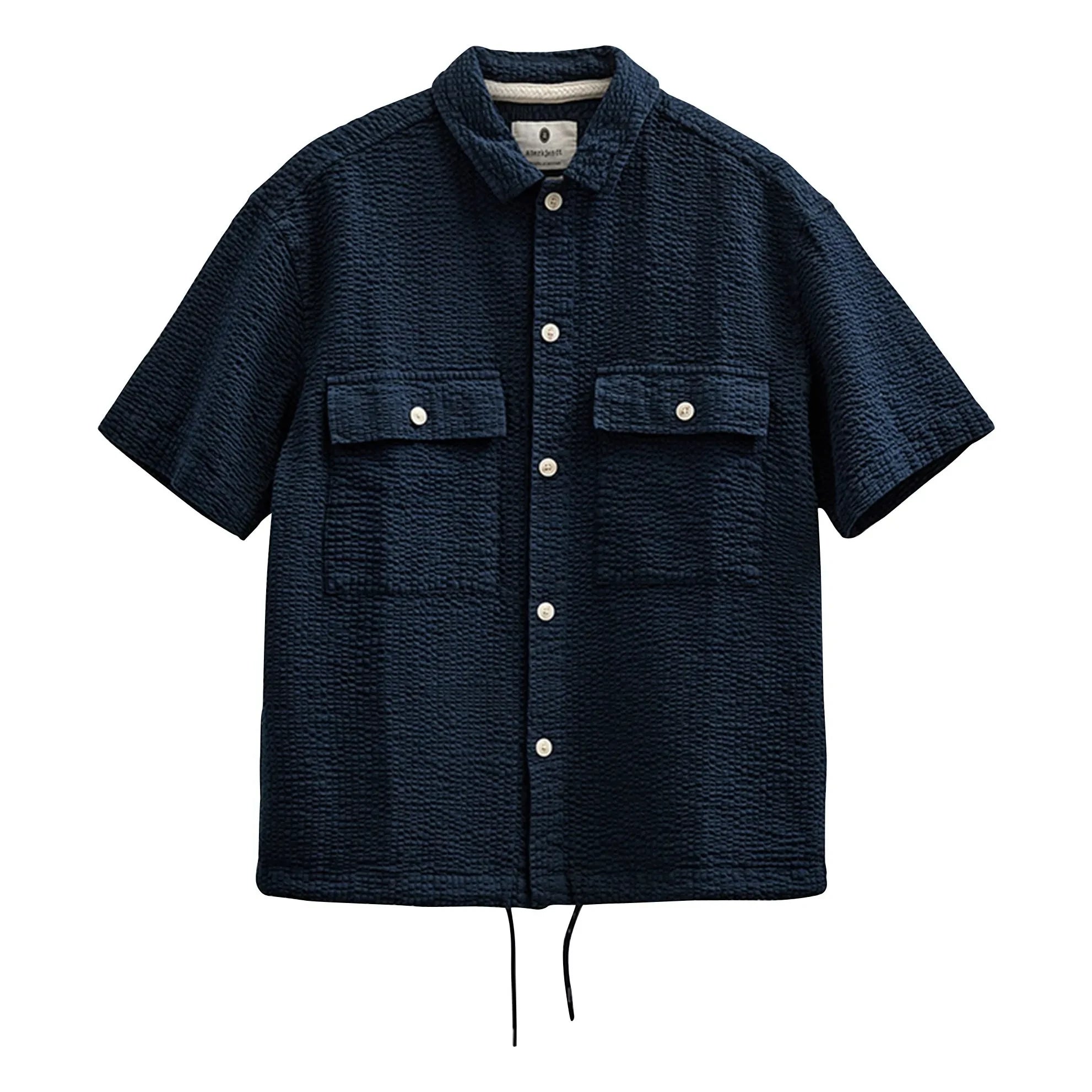 Anerkjendt - Camisa Akotto Seersucker | Azul marino